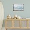 Stupell Industries Calm Blue Beach Waves Floater Framed Canvas Wall Art Design by Mike Calascibetta